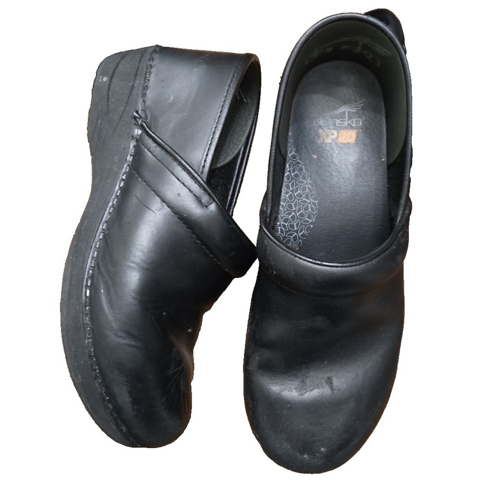 Dansko Womens Clog Shoes Black Leather Round Toe Slip Resistant 9-9.5 EUR 40 - Picture 9 of 9